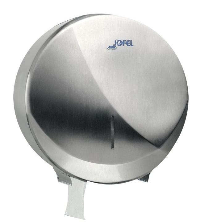 Zásobník toaletního papíru FUTURA, leštěná nerezová ocel, Ø 270 mm