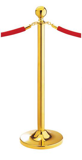 Lanová zábrana, lesklá zlatá, výška 100 cm