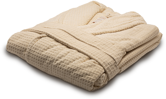 Bathrobe PIQUE S, size XL, creamy | ALDA hotel equipment a.s.