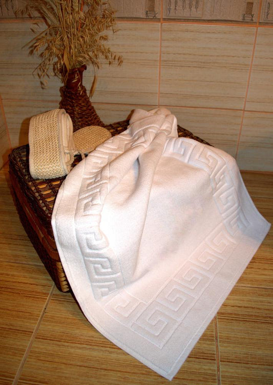 Bath matt RHODOS, 50x70 cm, white | ALDA hotel equipment a.s.