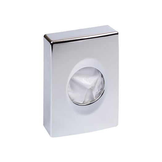 Úložný prostor pro hygienické sáčky, povrchová úprava chrom