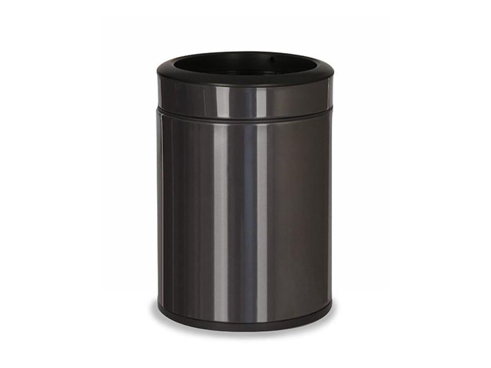 Pokojový koš, dvoustěnný, kulatý, antracit, 6 l