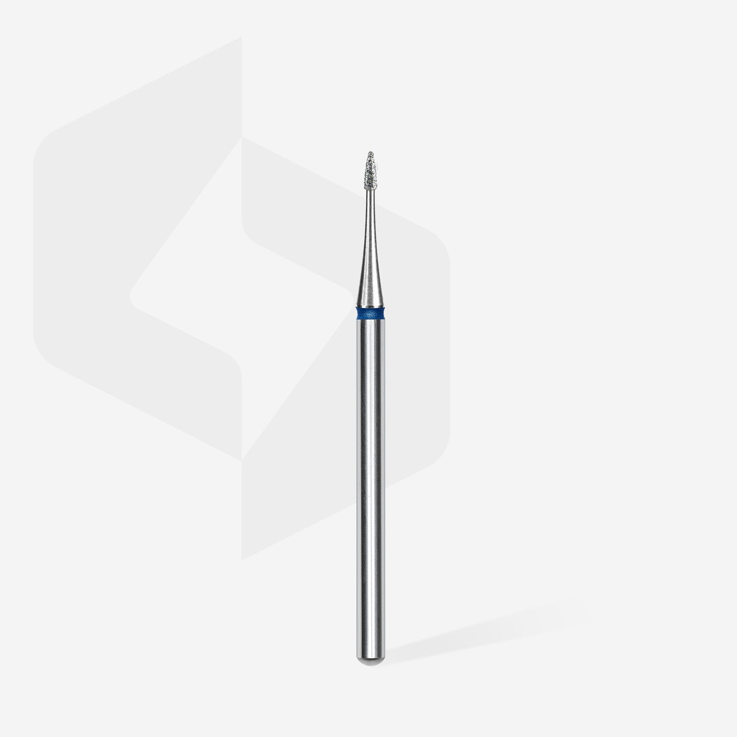 Diamond nail drill bit flame mini blue EXPERT head diameter 1 mm / working part 3 mm - STALEKS