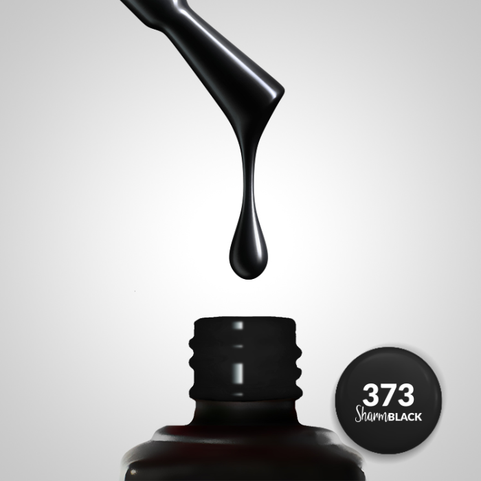 Gelový lak SLOWIANKA 373 Sharm Effect Black 10g