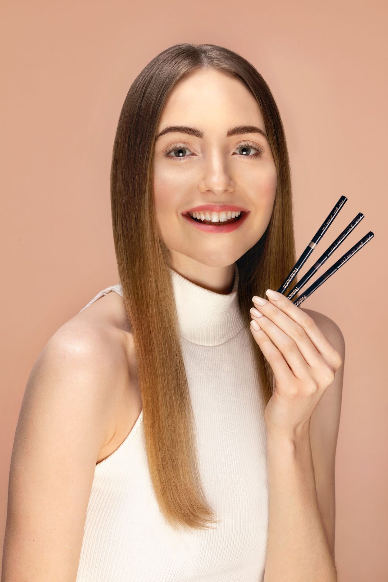 Voděodolná tužka na obočí R´Cil Full Brow Liner 01 světle hnědá