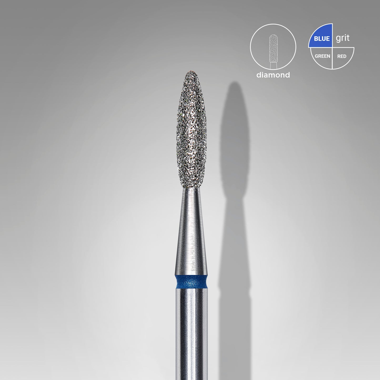 Diamantový vrták na hřebíky plamenově modrý EXPERT průměr hlavy 2,1 mm / pracovní část 8 mm - STALEKS