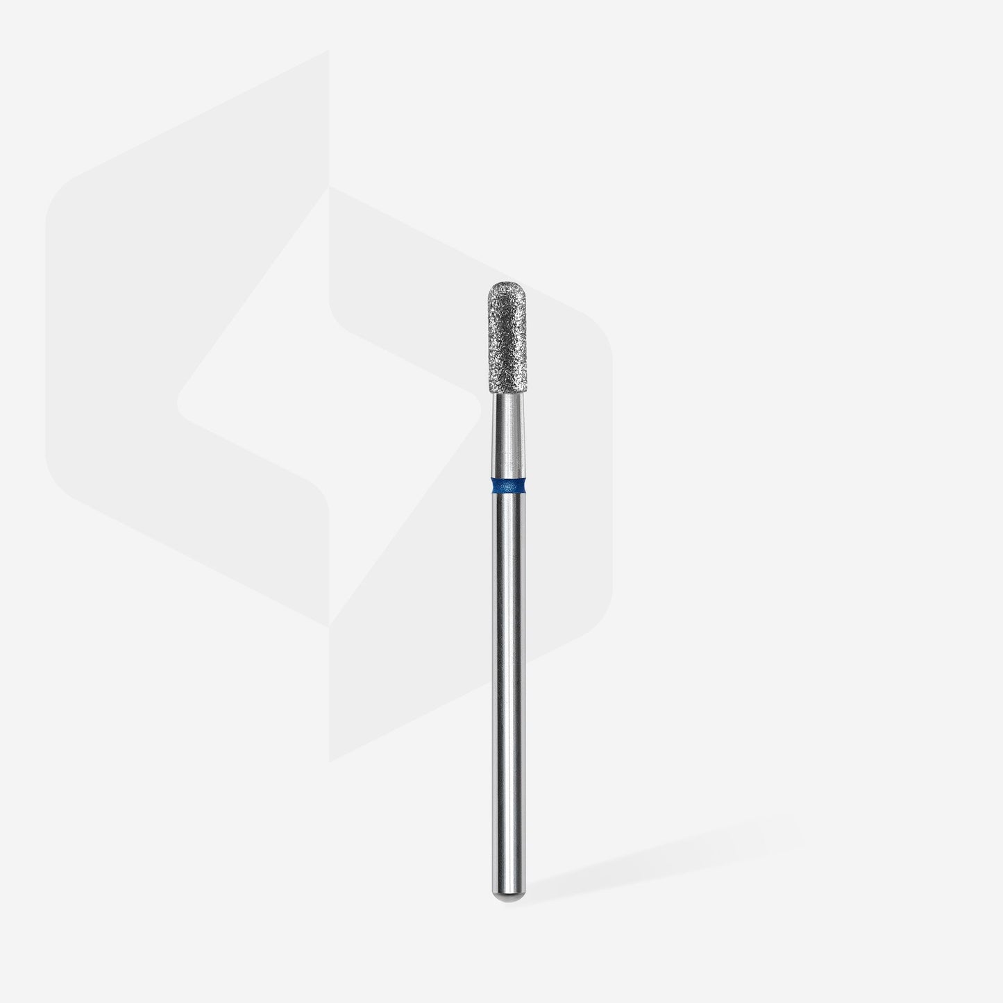 Diamond nail drill bit rounded cylinder blue EXPERT head diameter 2,3 mm / working part 6,5 mm - STALEKS
