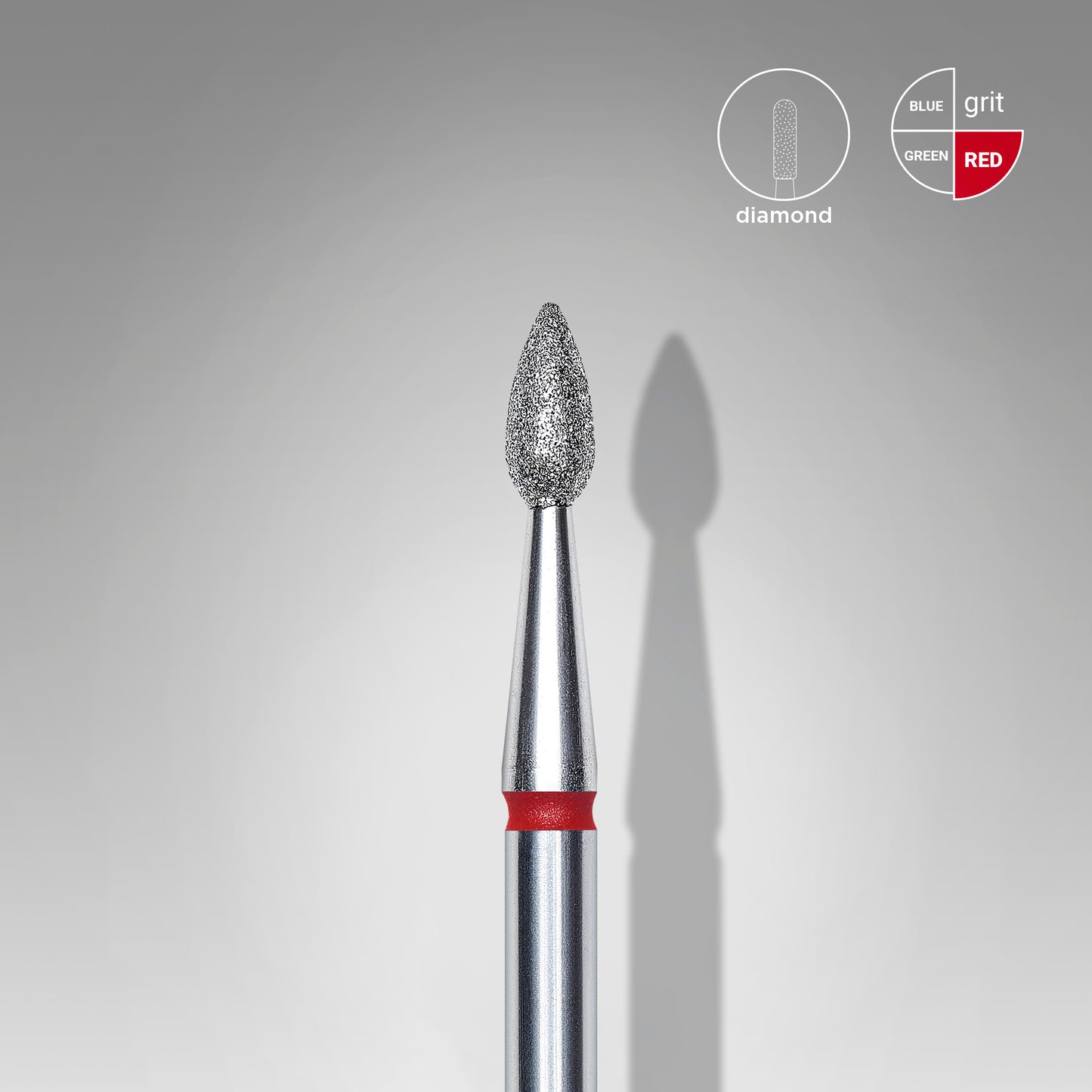 Diamantový vrták na hřebíky kapka červená EXPERT průměr hlavy 2,3 mm / pracovní část 5 mm - STALEKS