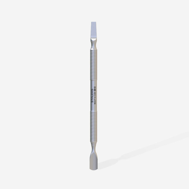 Manicure pusher BEAUTY & CARE 30 TYPE 2 (rounded narrow pusher and straight blade) - STALEKS