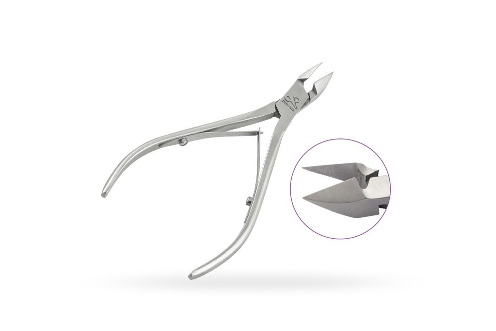 Ingrown toenail nippers, spear tips, double spring overlap - 13 mm cut - NIPPERS - VANI