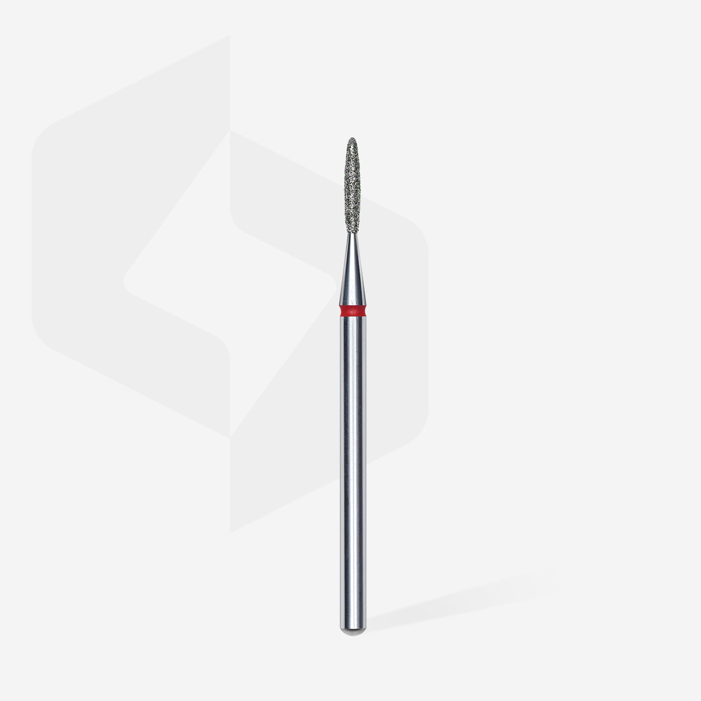 Diamond nail drill bit flame red EXPERT head diameter 1,4 mm / working part 8 mm - STALEKS
