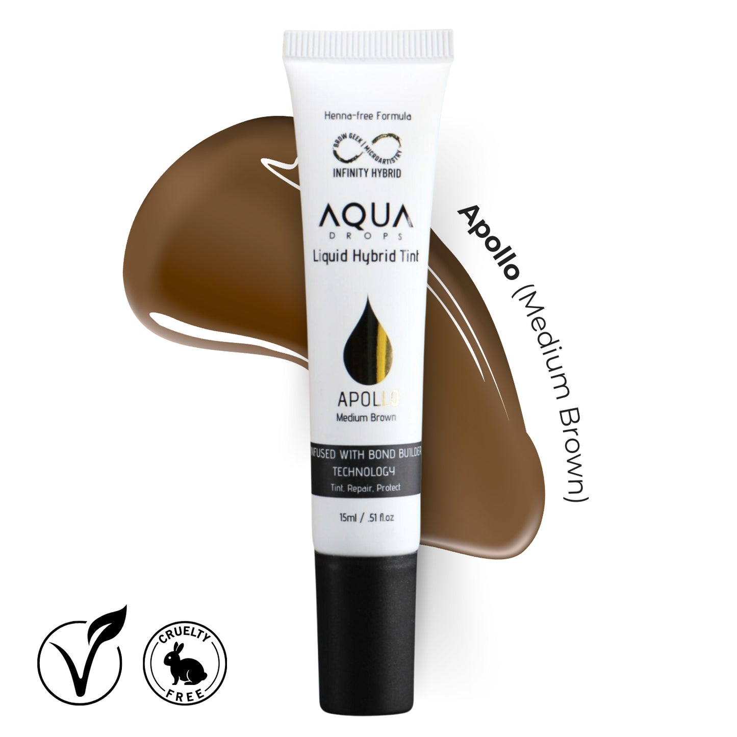 Odstín Aqua Drops APOLLO - středně hnědý