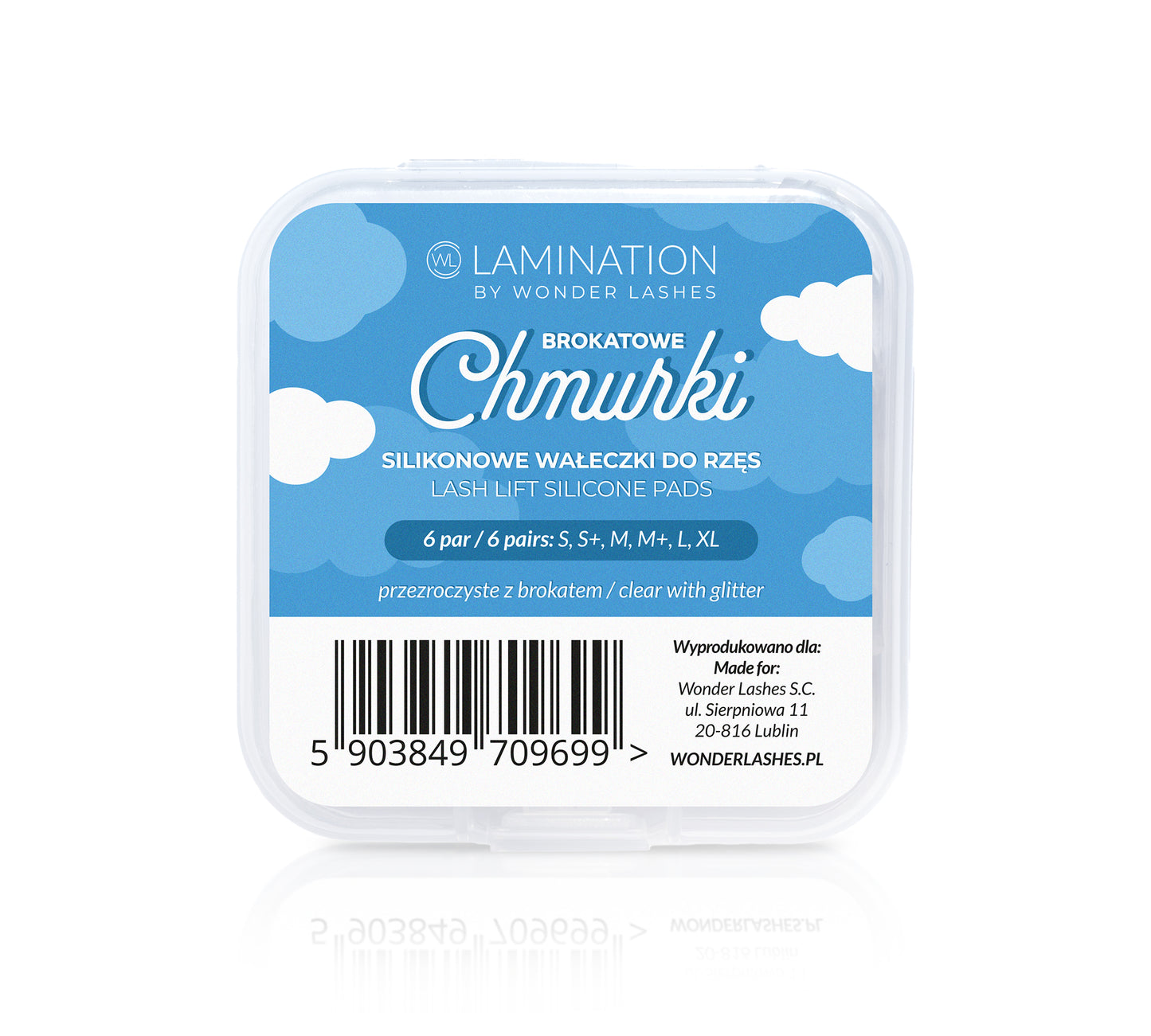 Silicone glitter pads Clouds