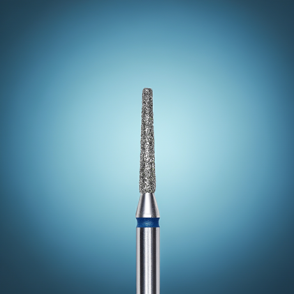 Diamantový vrták na nehty frustum blue EXPERT průměr hlavy 1,6 mm / pracovní část 10 mm - STALEKS