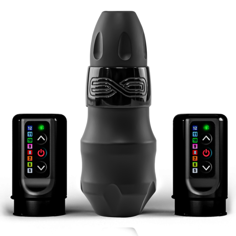 Tetovací strojek FK Irons EXO Black Ops 2,5 mm + 2 Power Bolts