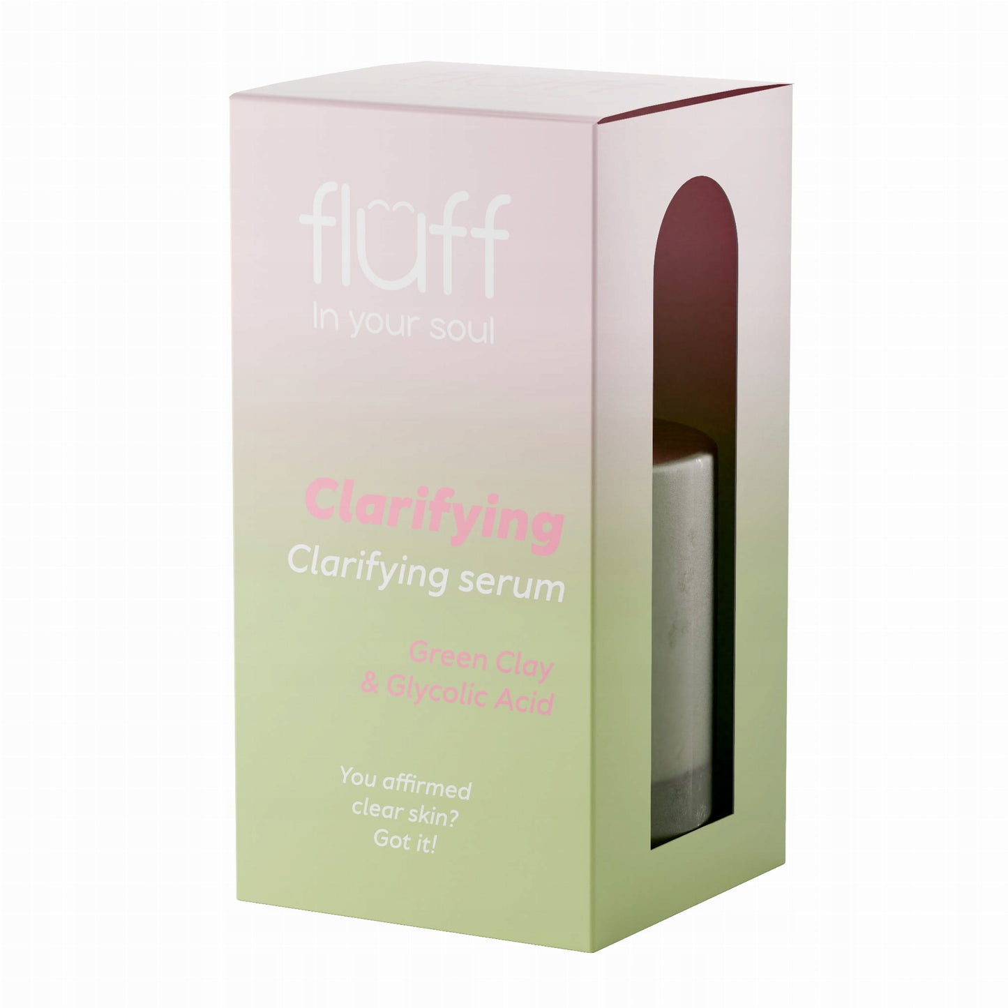 FLUFF - In Your Soul - Clarifying - Cleansing facial serum with green clay and glycolic acid - 30 ml