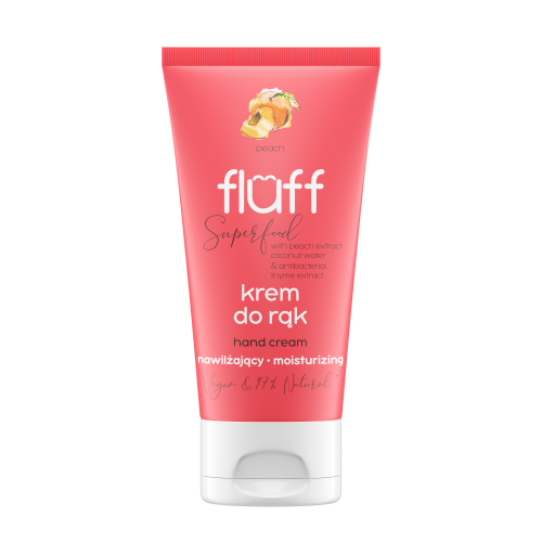 Fluff Hand Cream Antibakteriální a hydratační broskev