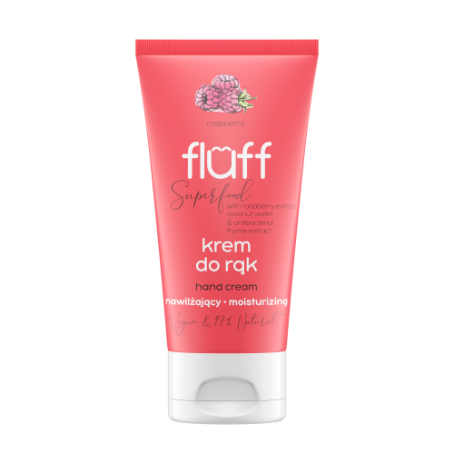 Fluff Antibakteriální a hydratační krém na ruce Malina