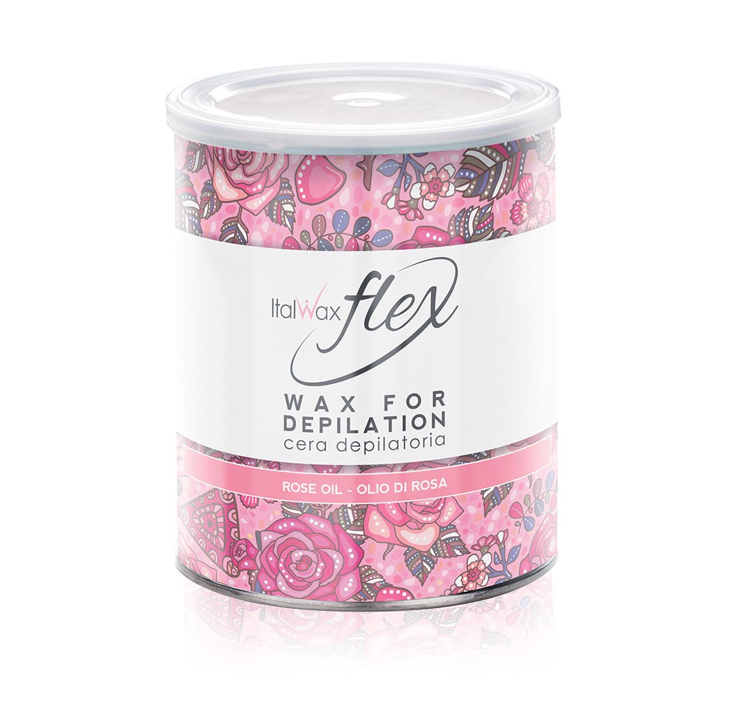 Depilační vosk ItalWax Flex Růžový olej 800 ml