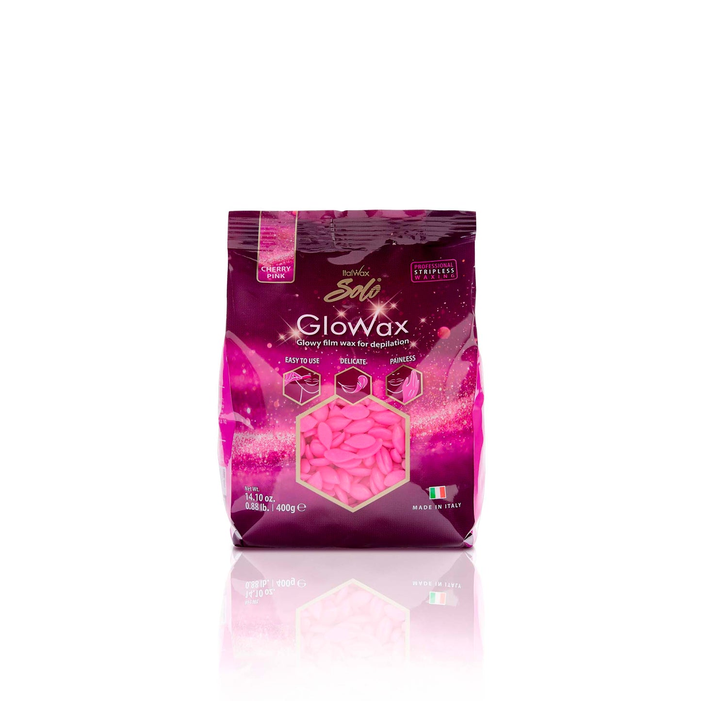 ItalWax Glowax voskový granulát s třešňově růžovou příchutí 400 g