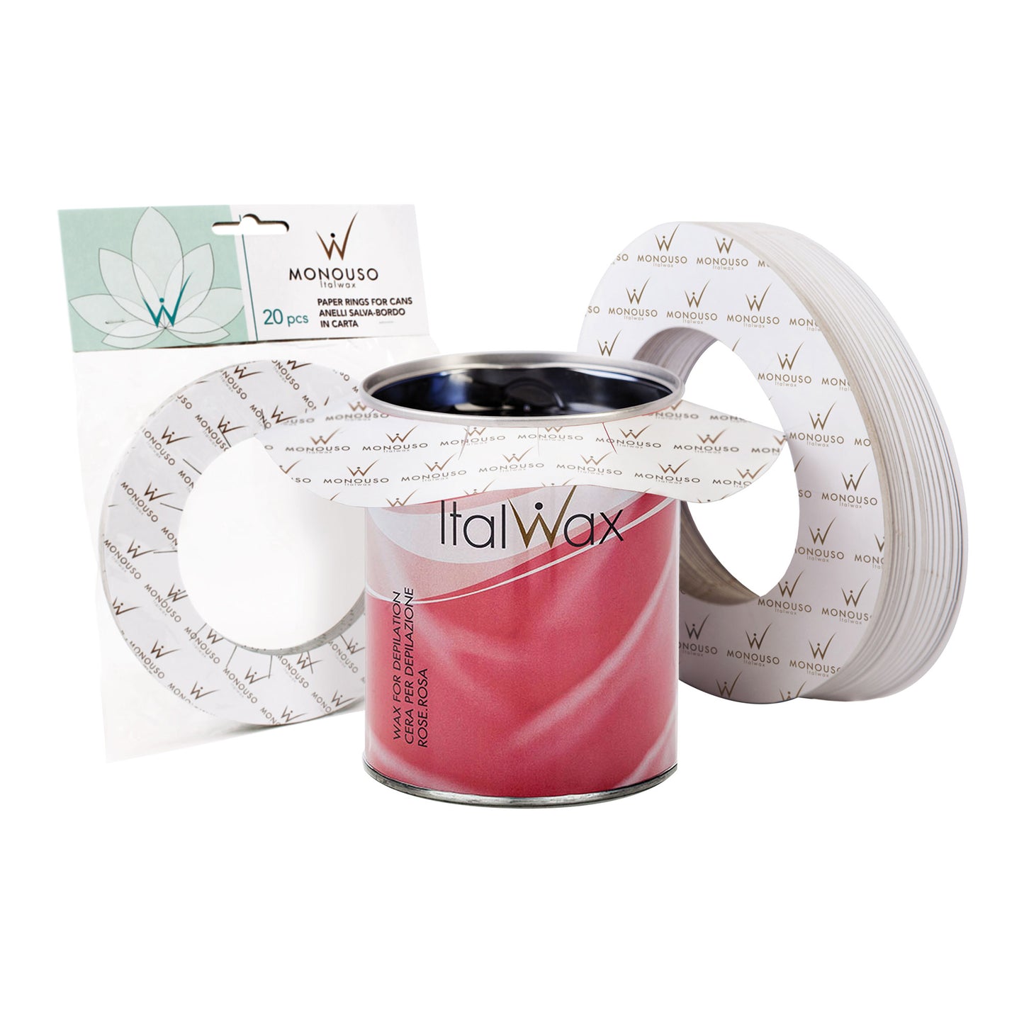 ItalWax paper wax discs in a tin (20 pcs.)