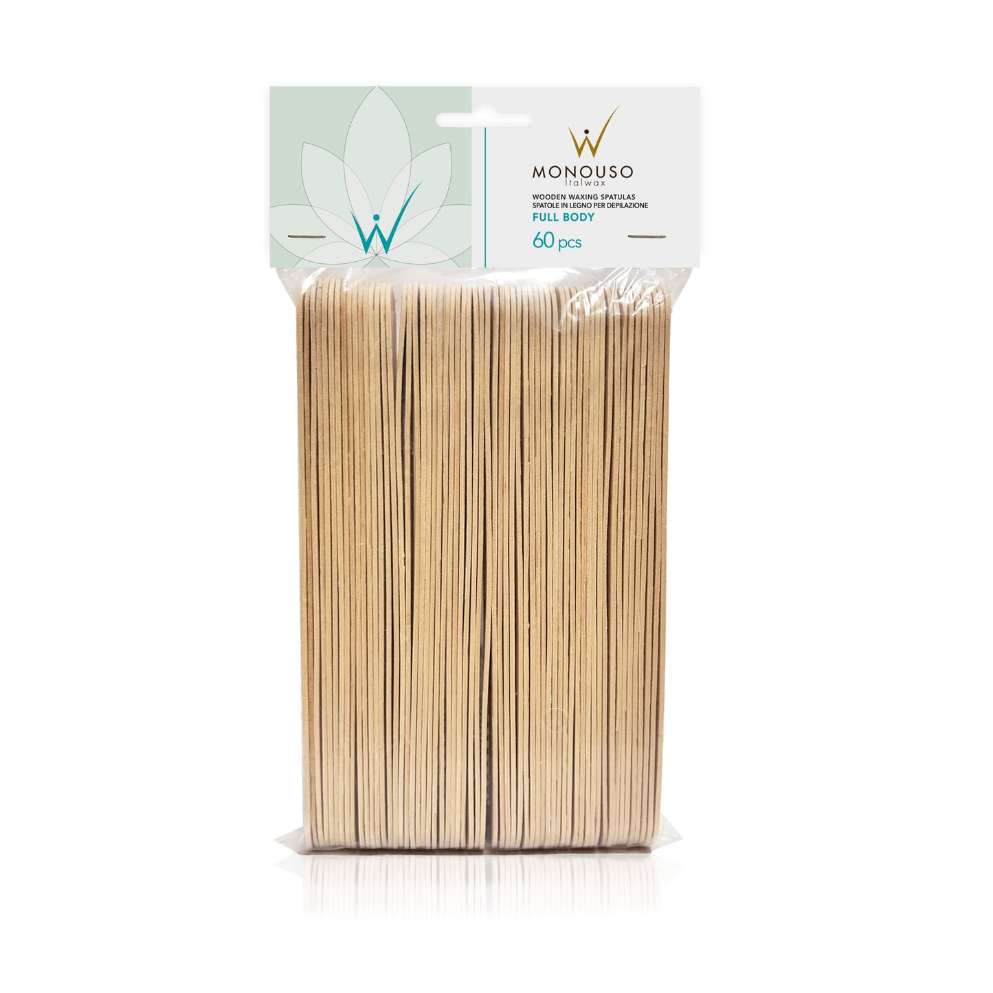 ItalWax Wooden Spatulas for the Whole Body (60 pcs.)