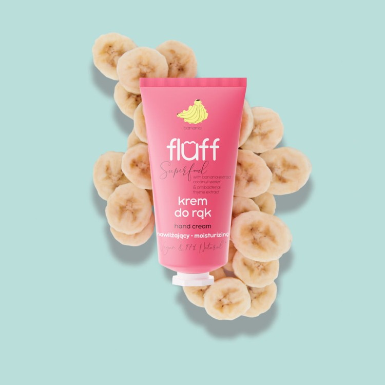 Fluff Antibakteriální a hydratační banánový krém na ruce