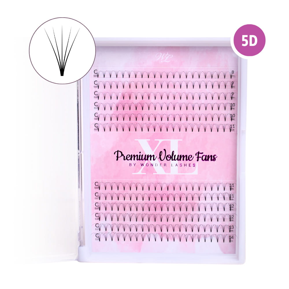 Řasy Lashes XL Premium Volume Fan 5D 0,07