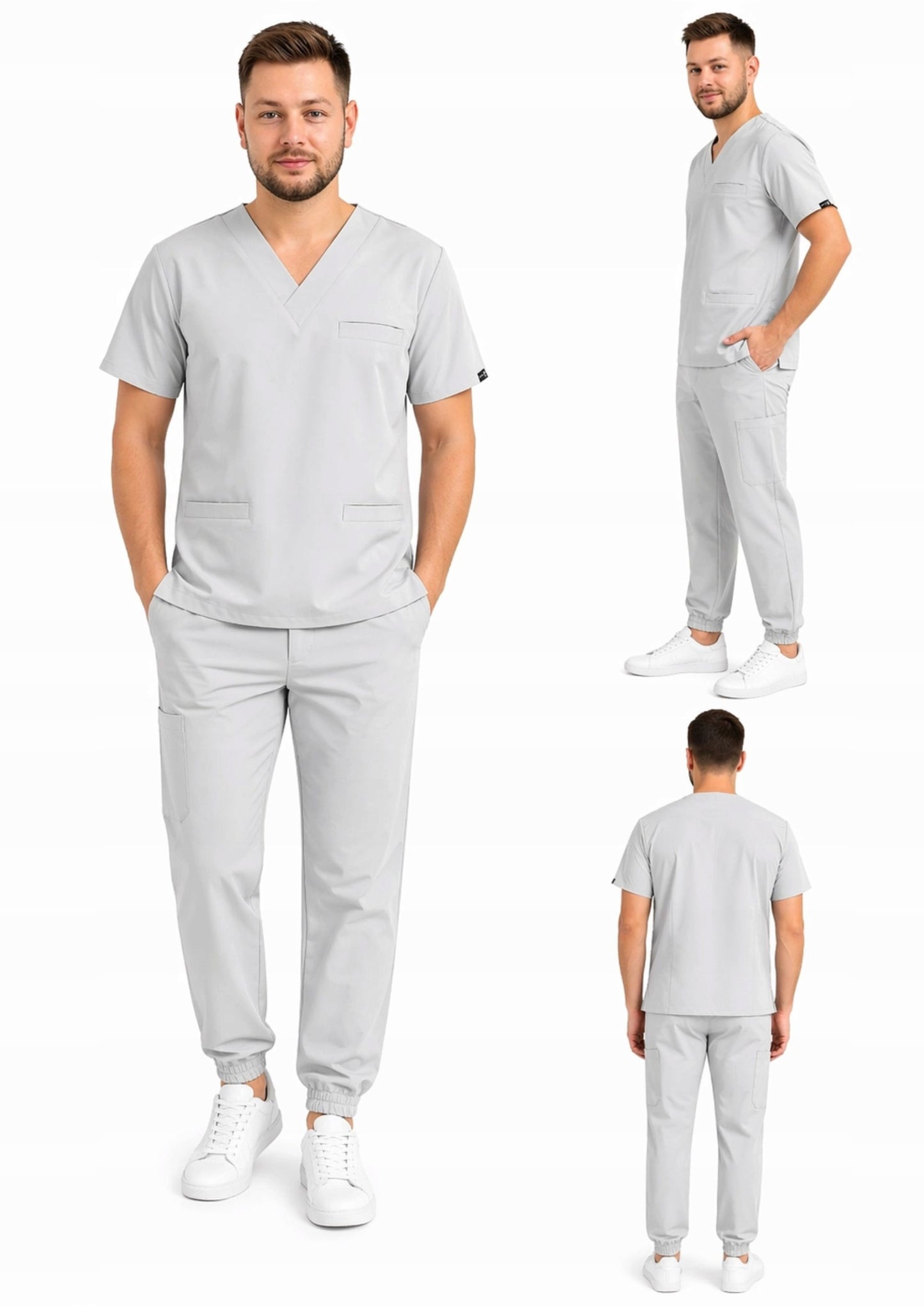 Men's Medical Set Light Nurse Scrub Beauty