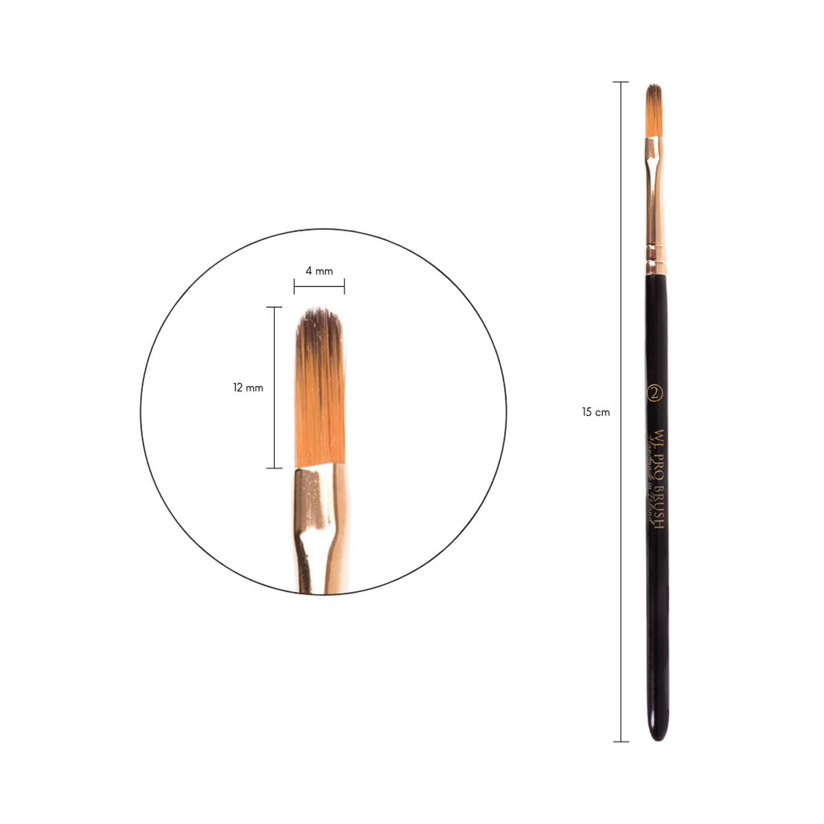 WL Pro Brush 2 - tenký štěteček na obočí