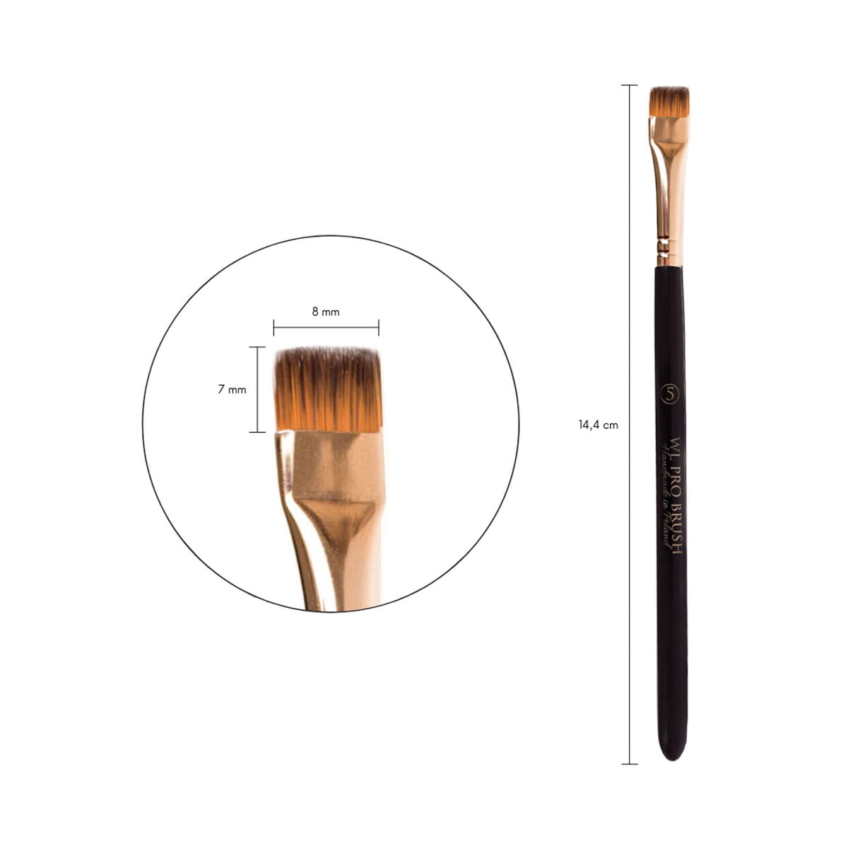WL Pro Brush 5 - Plochý štěteček na obočí
