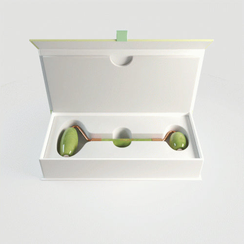 Green jade facial roller