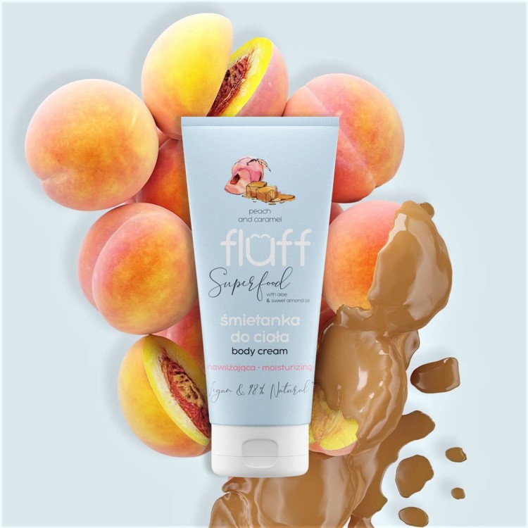 Hydratační tělový krém Fluff Peach & Caramel