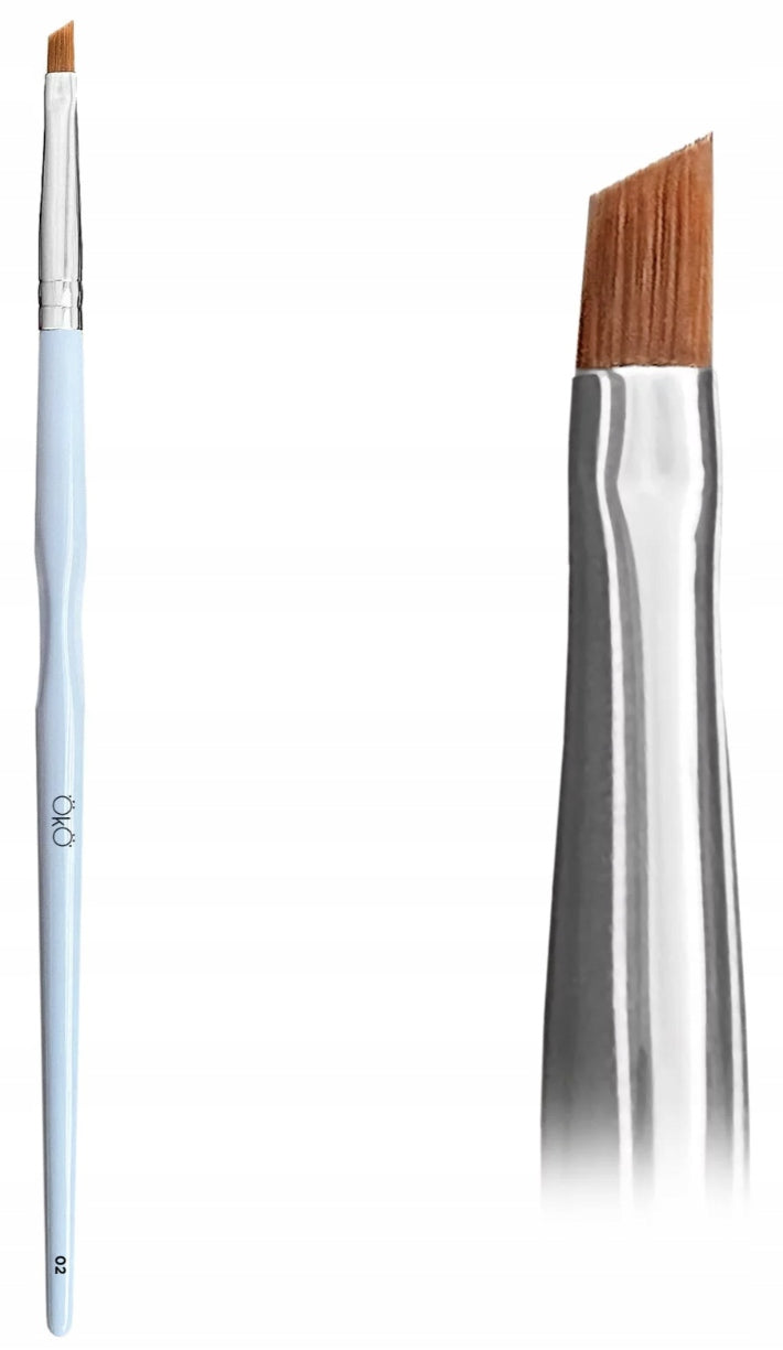 Mini angeschrägter Pinsel OkO lash&brow #2