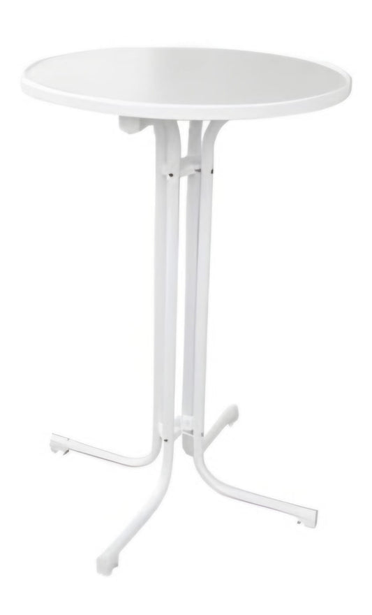 Banquet folding table MODENA with top Ø 80 cm, white