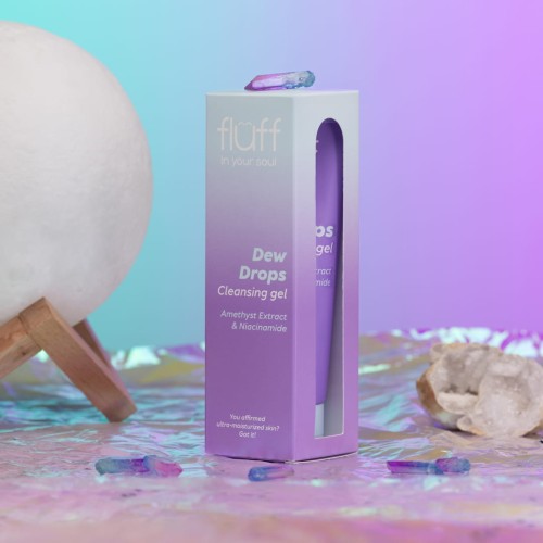 DEW DROPS - Čistící gel na obličej s ametystem a niacinamidem 100ml