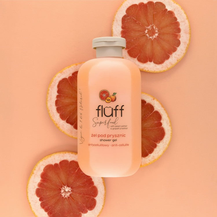 Fluff Shower gel 500ml Peach and grapefruit
