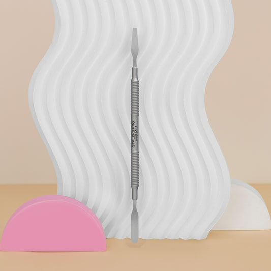 Manicure pusher SMART 60 TYPE 1 (rounded flat and conical flat pusher) - STALEKS
