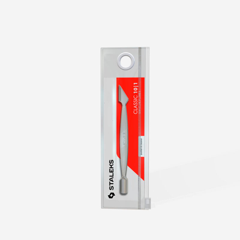 Manicure pusher, flat CLASSIC 10 TYPE 1 (rounded narrow pusher and cleaner) - STALEKS