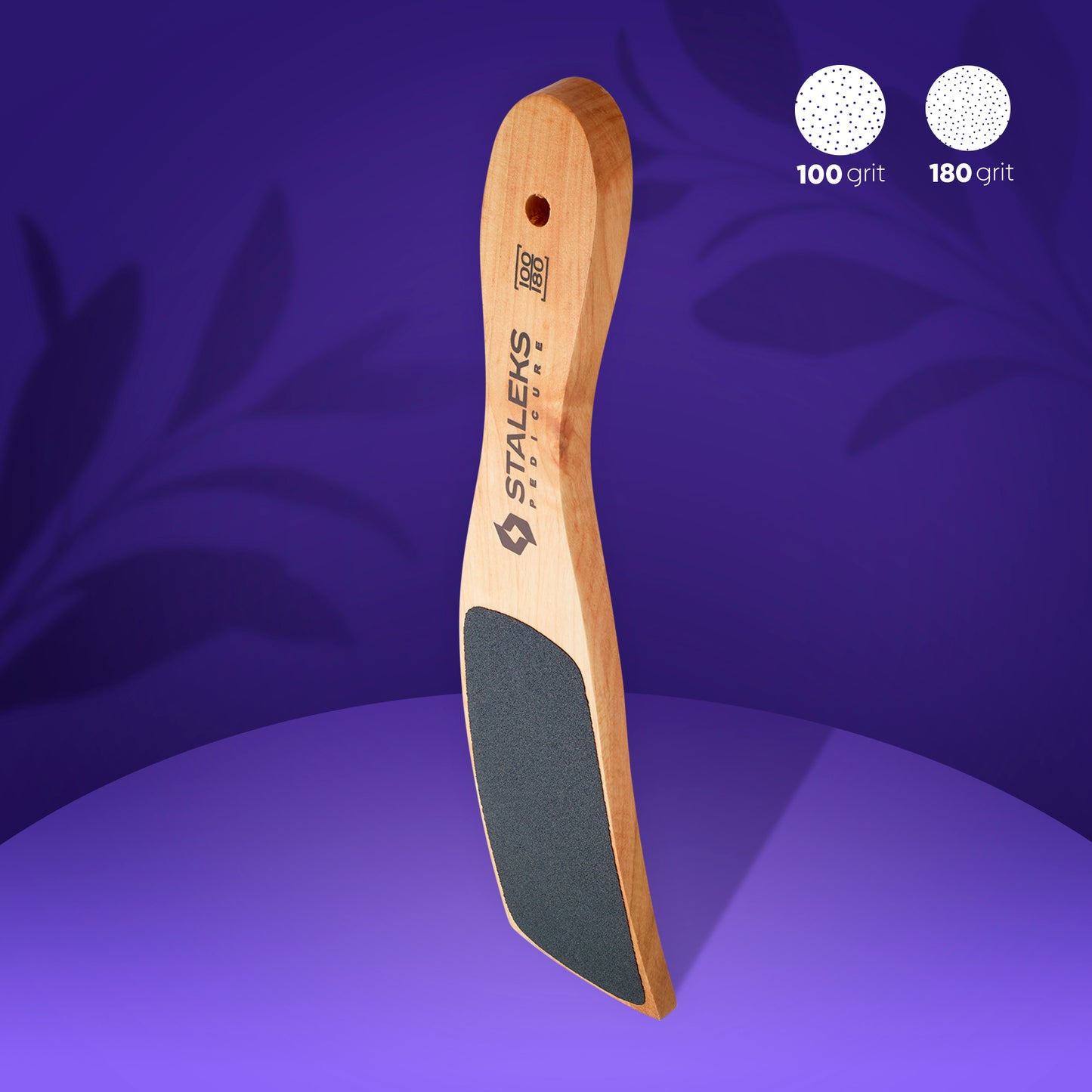 Wooden foot file BEAUTY & CARE 10 TYPE 2 100/180 grit - STALEKS