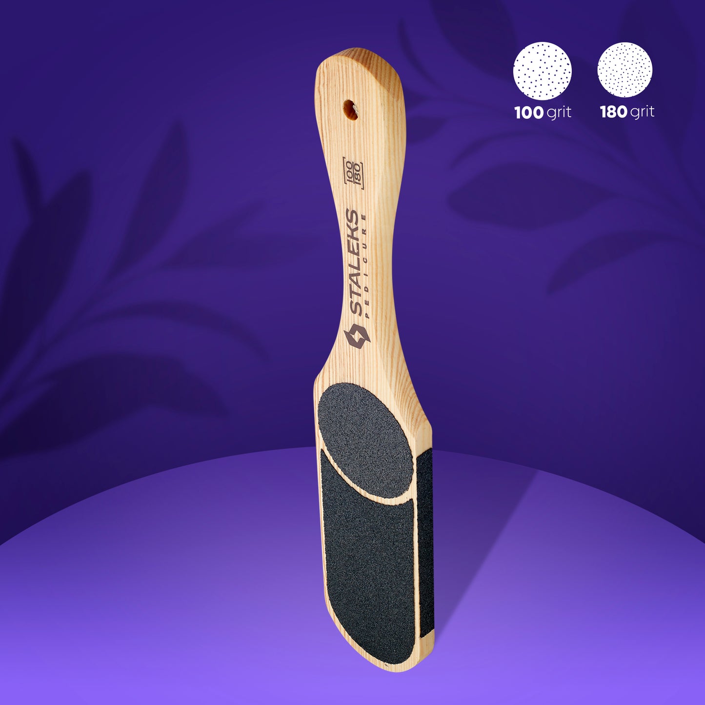 Wooden foot file BEAUTY & CARE 10 TYPE 3 60/80/100/120 grit - STALEKS