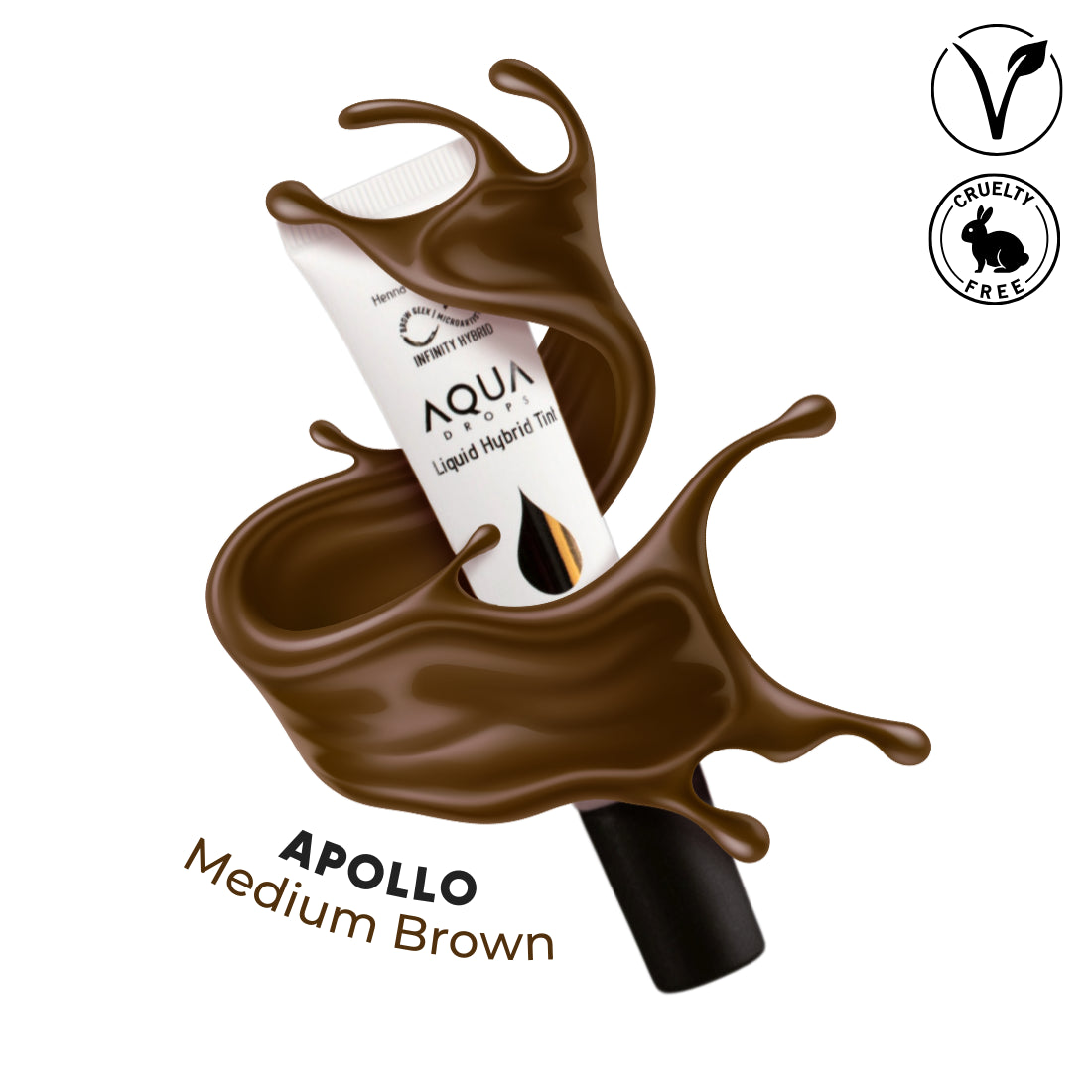 Odstín Aqua Drops APOLLO - středně hnědý
