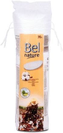 Bel Nature organic make-up remover pads, 70 pcs