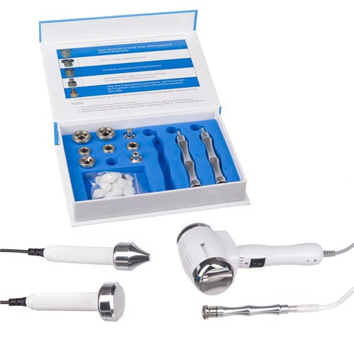 Mikrodermabraze 3 v 1 + horká studená + Sono BR-1891 šedá