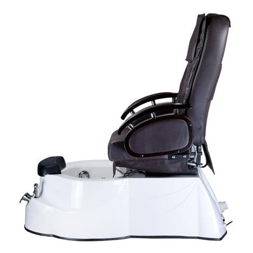 BR-3820D Brauner Pediküre-Stuhl mit Massagefunktion