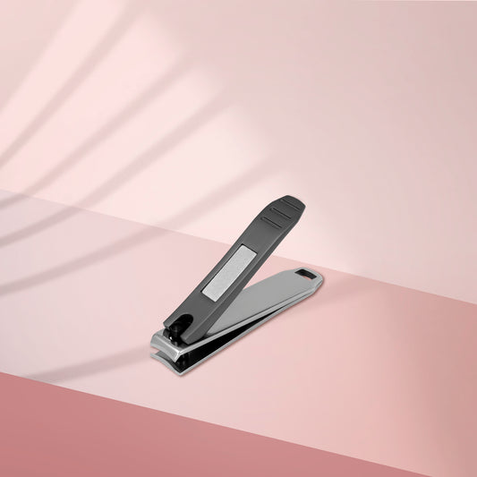 Nůžky na nehty malý s matnou rukojetí a pilníkem BEAUTY & CARE 50 - STALEKS