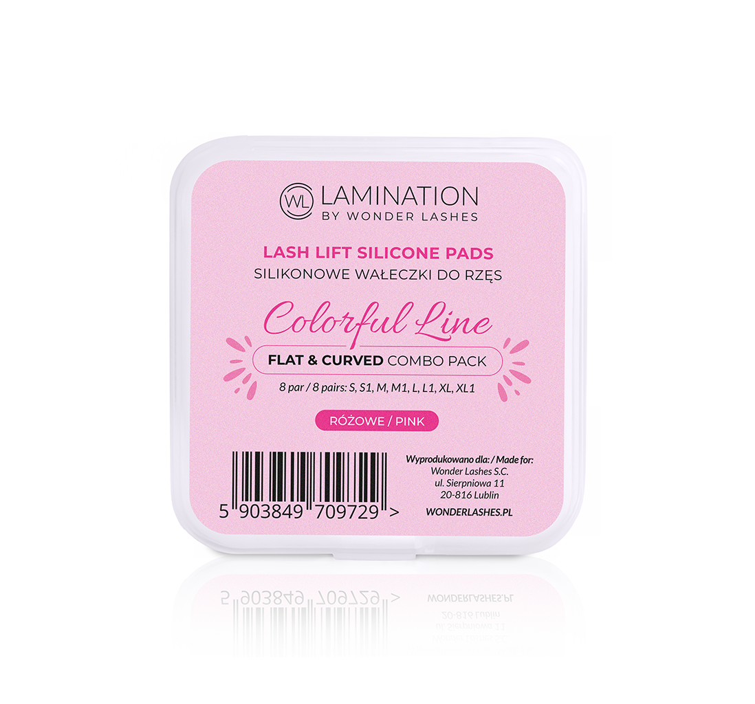 Colorful Line Pink Shields - 8 pairs
