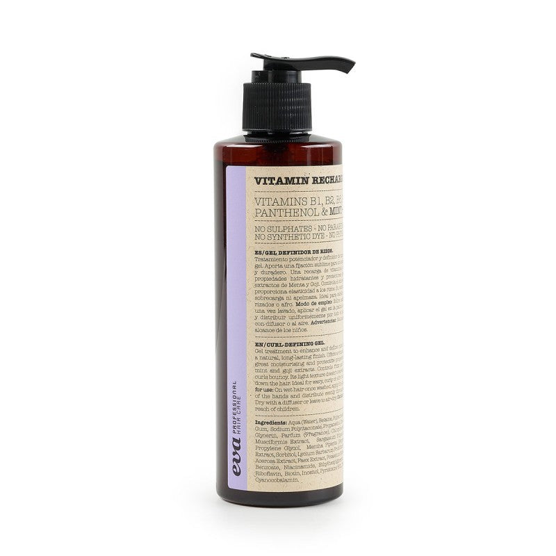 Curl care routine with Vitamin Recharge Orange