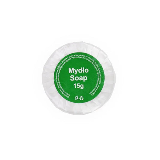 Green round hotel soap 15g 1 pc