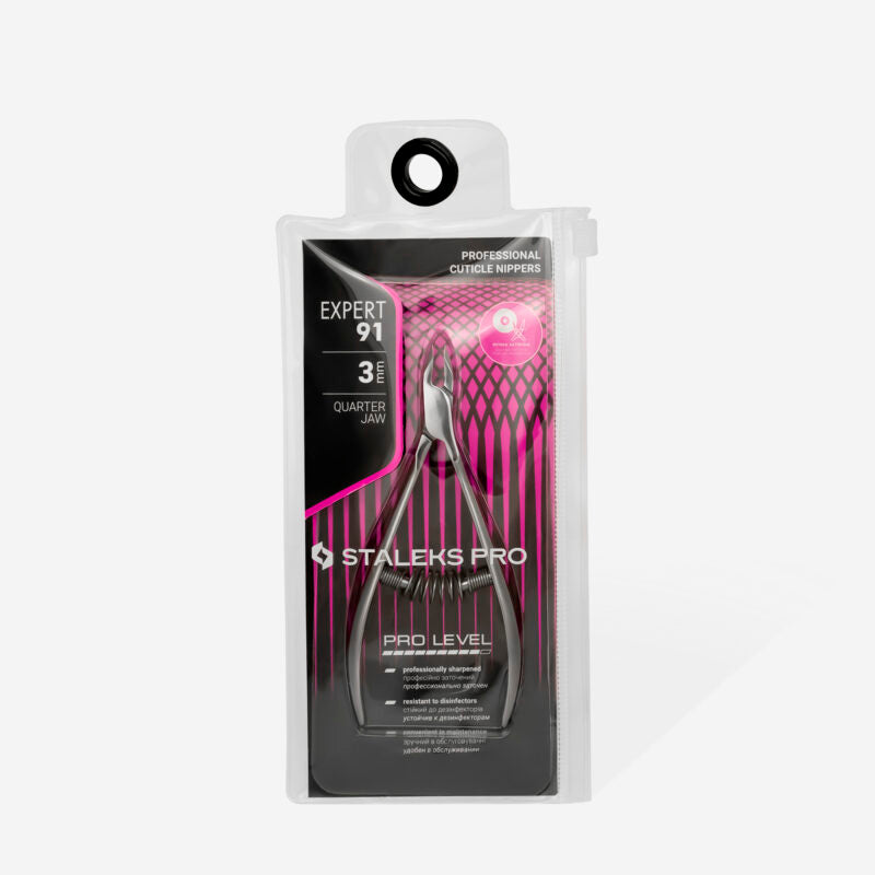 Professional cuticle nippers EXPERT 91 3 mm - STALEKS
